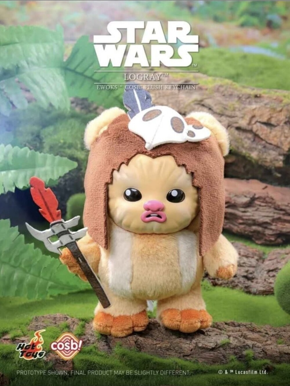 Logray | Star Wars Ewok Cosbi Plush Keychain Blind Box